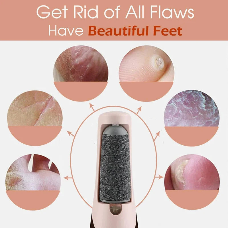 Electric Pedicure Callus Remover with Diamond Roller
